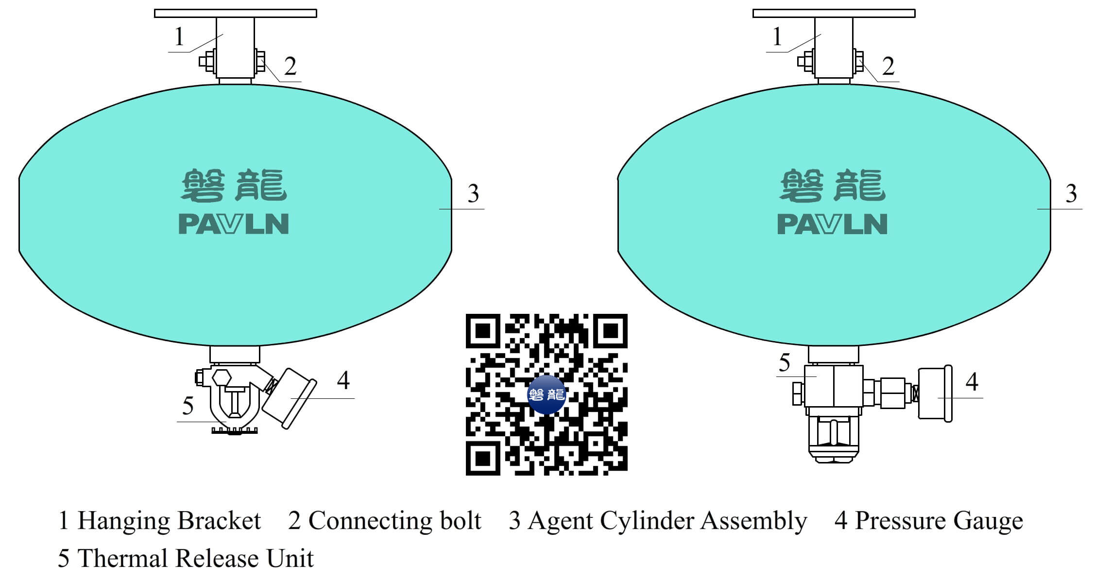 悬挂式七氟丙烷（感温启动型） 英文版