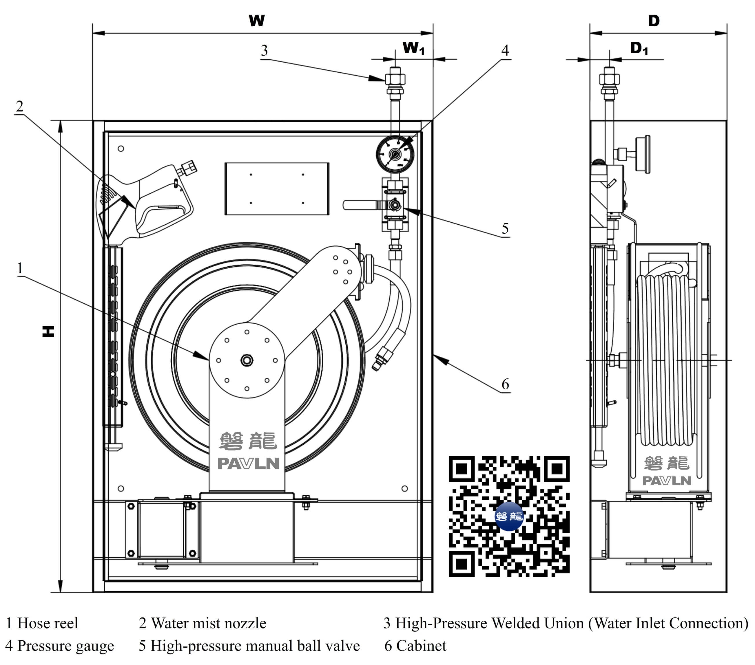 Water Mist Fire Hydrant Cabinet