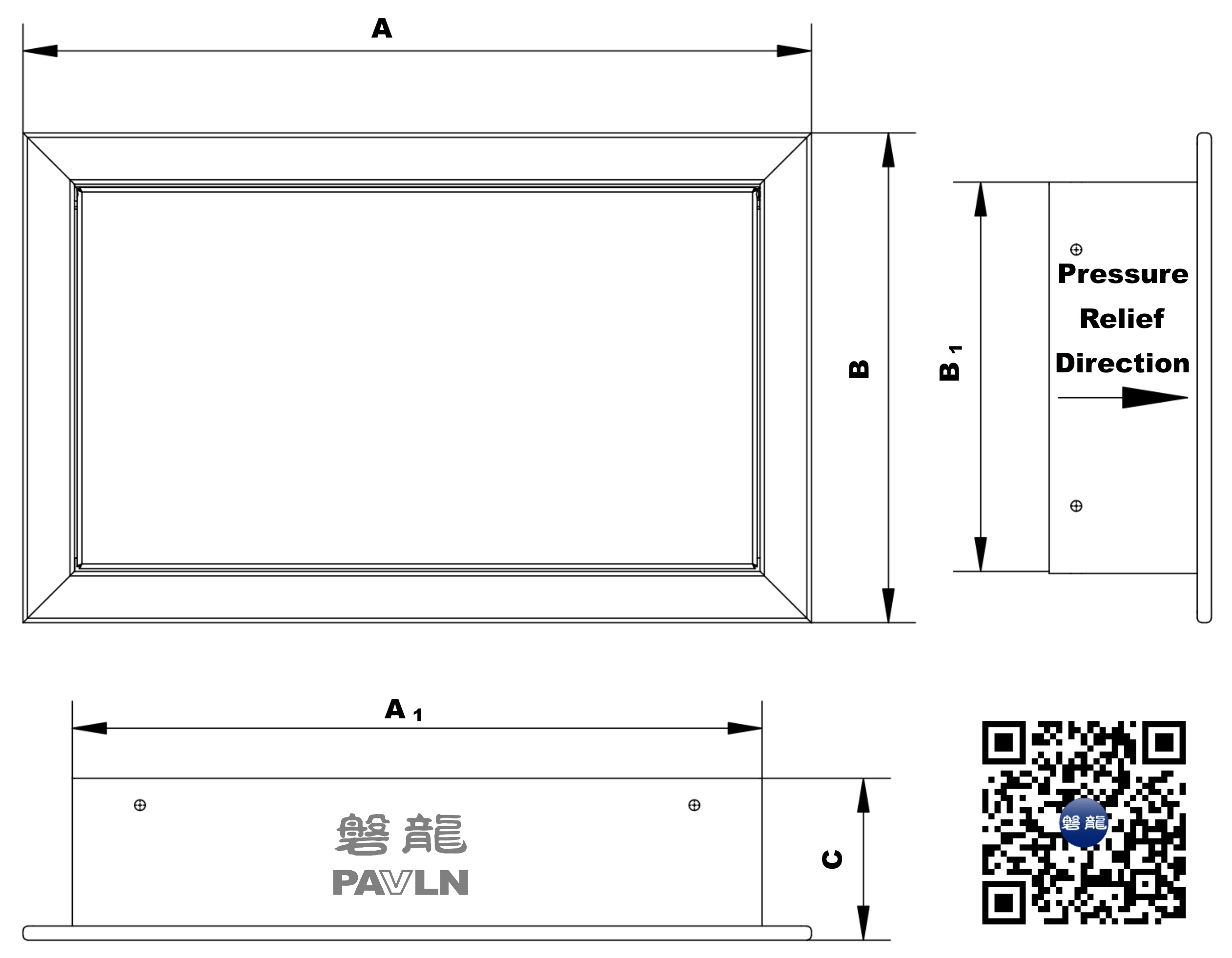 Gas Fire Suppression Pressure Relief Vent (Radiation Shielding)